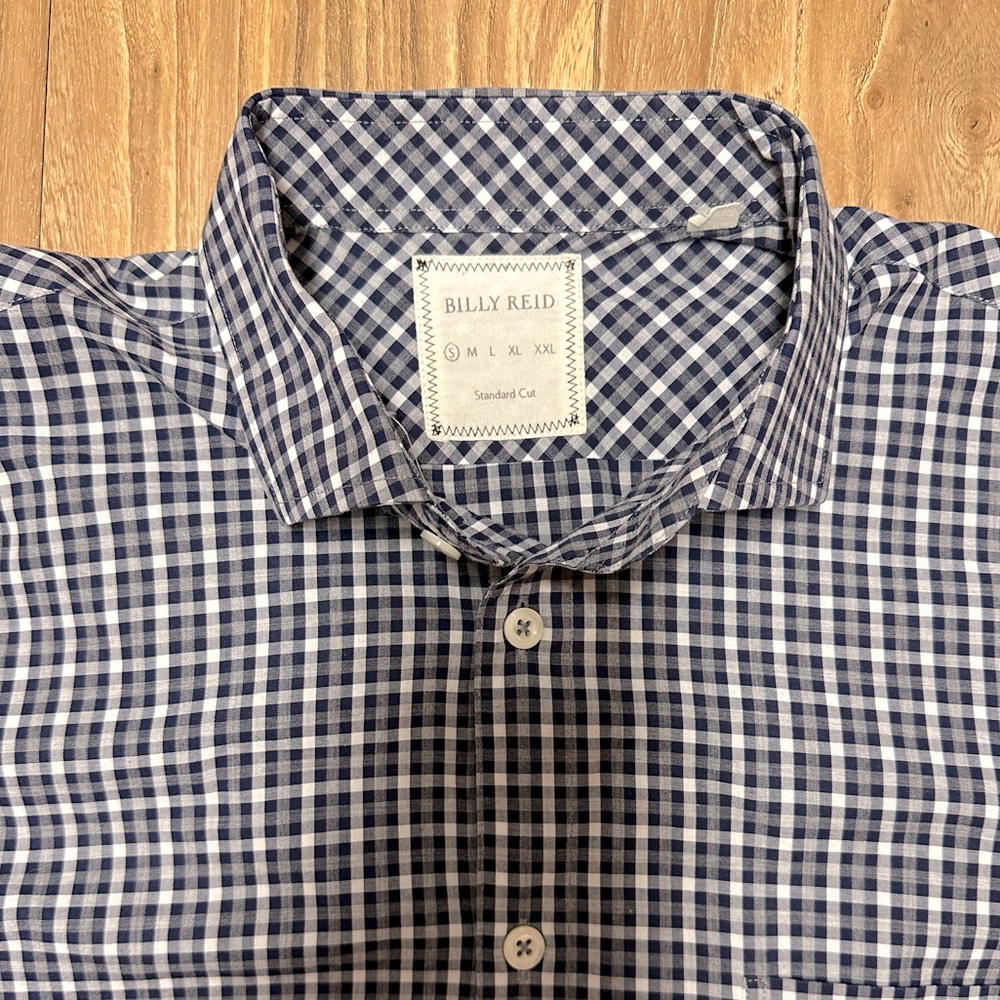 **Billy Reid** Standard Cut Button Down Size Small - image 3